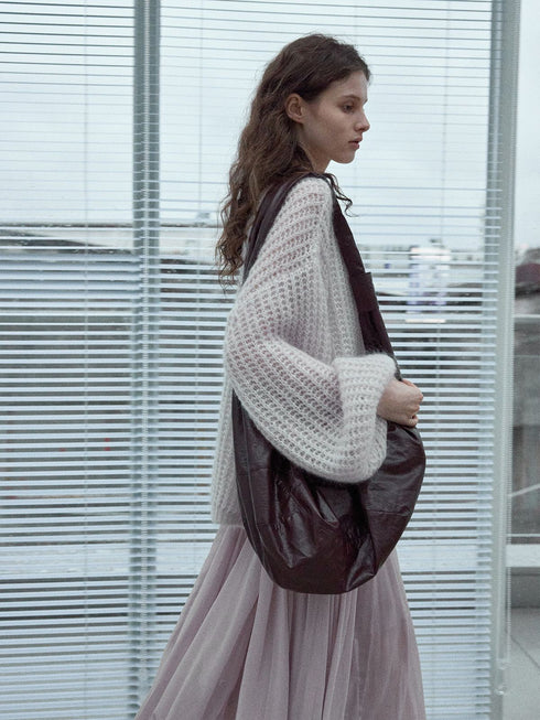 Fluffaint Weave Cardigan
